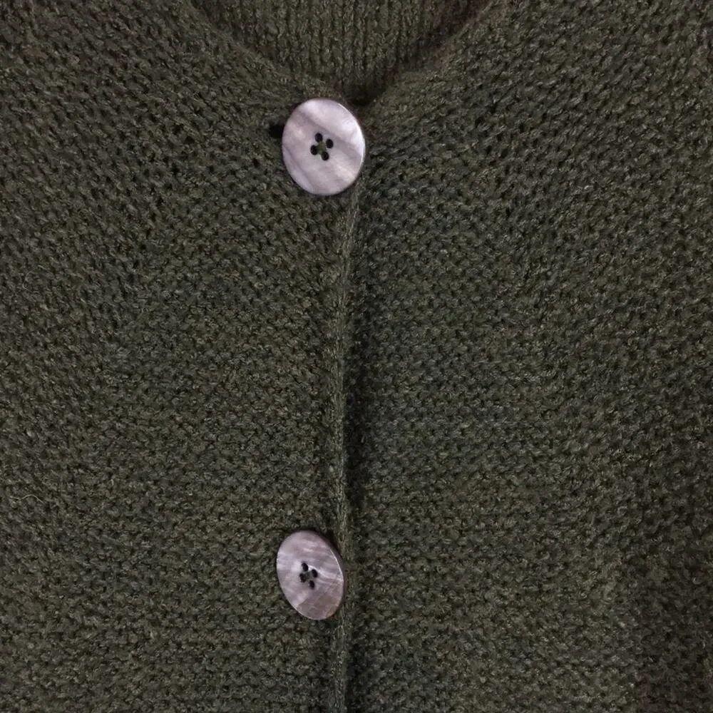 Coldwater Creek | Long Sweater | Olive Green Sz S